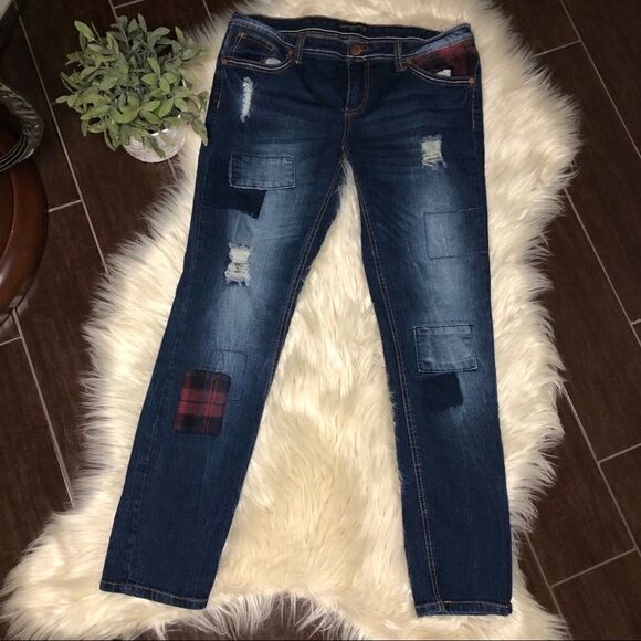 Twenty one black low rise jeggings flex denim sz 11/12 - Picture 2 of 7